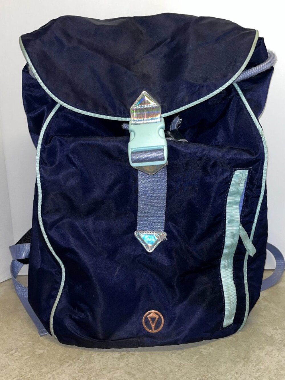 Ivivva by Lululemon girls backpack knapsack blue teal